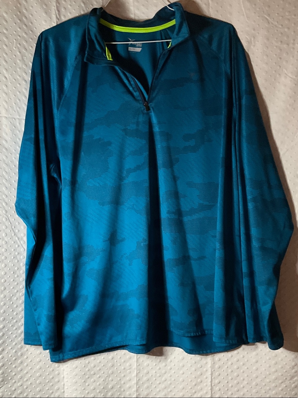 Old Navy Teal Long-Sleeve Quarter-Zip Performance Shirt